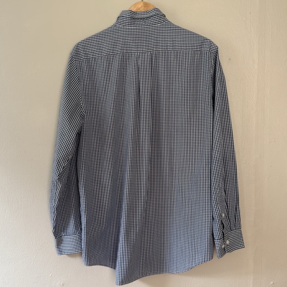 Croft & Barrow Blue Gingham Casual Button Down Shirt - Picture 5 of 5